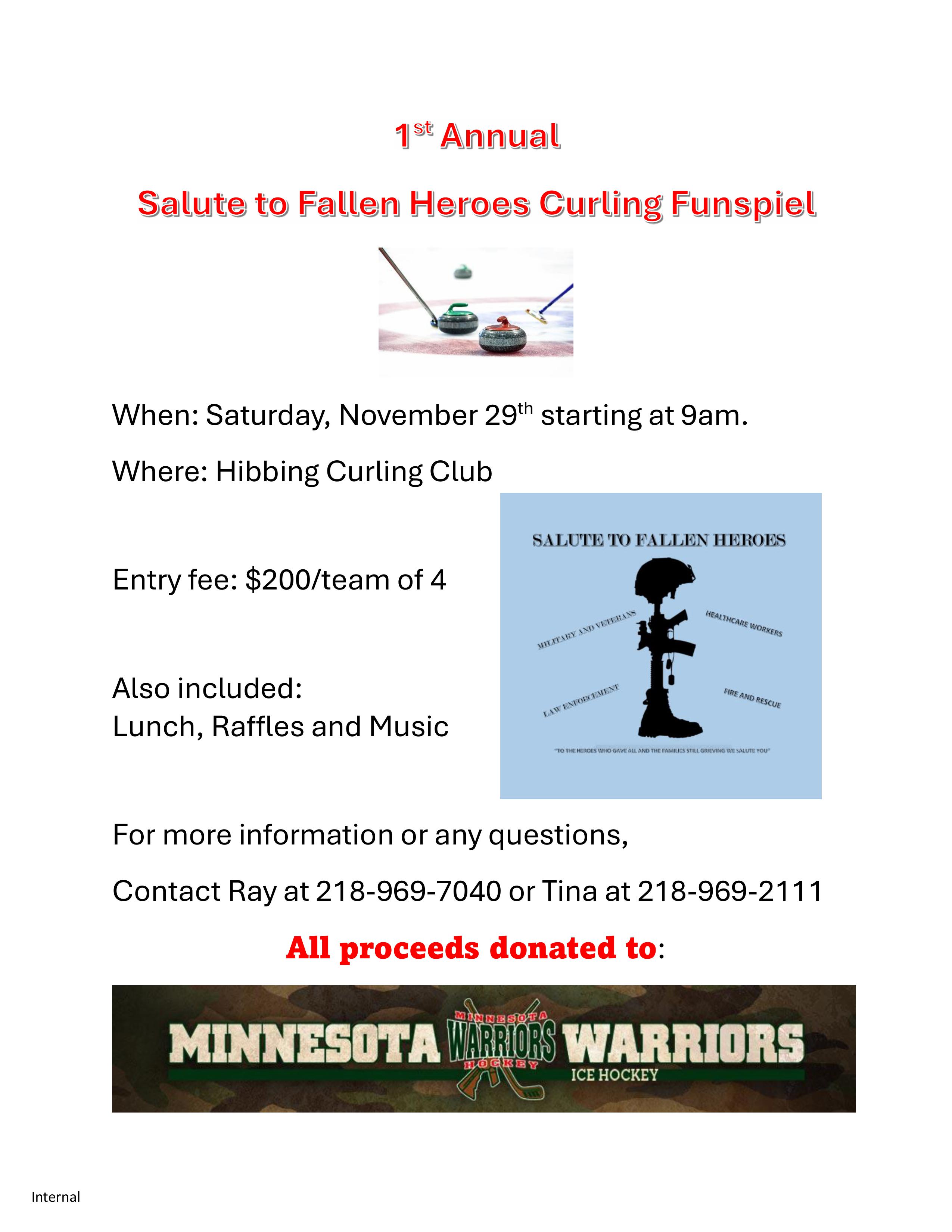 Salute to Fallen Heroes Curling Funspiel